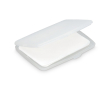 Set eendosis zeepblaadjes in plastic etui 20 stuks kleur wit