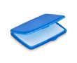 Set eendosis zeepblaadjes in plastic etui 20 stuks kleur blauw