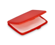 Set eendosis zeepblaadjes in plastic etui 20 stuks kleur rood