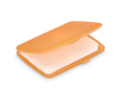 Set eendosis zeepblaadjes in plastic etui 20 stuks kleur oranje