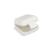 Compacte plastic pillendoos met meerdere vakjes kleur wit