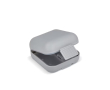 Compacte plastic pillendoos met meerdere vakjes kleur grijs