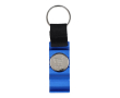 3-in-1 flesopener sleutelhanger van gekleurd aluminium kleur blauw