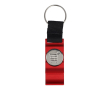 3-in-1 flesopener sleutelhanger van gekleurd aluminium kleur rood