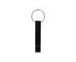 Aluminium sleutelhanger met flesopener en blikopener kleur zwart
