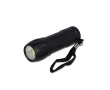 Zaklampen van gerecycled plastic in diverse kleuren met COB-licht kleur zwart