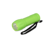 Zaklampen van gerecycled plastic in diverse kleuren met COB-licht kleur limoen groen