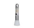 LED-zaklamp van gerecycled aluminium met zoomfunctie kleur zilver