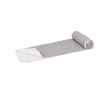 RPET-handdoek met sneldrogende technologie 200 g/m² 70 x 140 cm kleur wit/grijs
