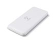 Metalen powerbank met draadloos opladen 8.000mAh kleur wit