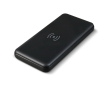 Metalen powerbank met draadloos opladen 8.000mAh kleur zwart