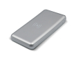 Metalen powerbank met draadloos opladen 8.000mAh kleur zilver
