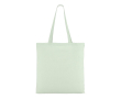 Kleurrijke katoenen tas met OEKO-TEX certificering 140 g/m2 kleur mintgroen
