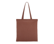 Kleurrijke katoenen tas met OEKO-TEX certificering 140 g/m2 kleur bruin