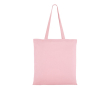 Kleurrijke katoenen tas met OEKO-TEX certificering 140 g/m2 kleur rose paztel