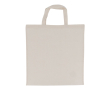 OEKO-TEX katoenen tas met korte handvatten 140 g/m2 kleur beige
