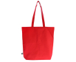 Fairtrade tas in neutrale kleuren met een capaciteit van 12kg 270 g/m2 kleur rood