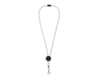 Lanyard in kleuren met metalen karabijnhaak bedrukken kleur wit