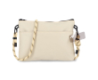 Rechthoekige schoudertas voor dagelijkse essentials kleur beige