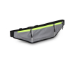 Reflecterende heuptas voor hardlopers met rits en mesh kleur grijs