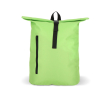 Rolltop RPET rugzak met klein voorvak met rits 20L kleur limoen groen