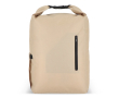 Opvouwbare RPET rugzak met gespsluiting aan de bovenkant 20L kleur beige