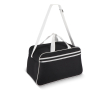 Reis- en sporttas van RPET met dubbele handgrepen en rits 30 L kleur marineblauw