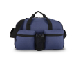 Sporttas van gerecycled PET met dubbele voorvakken 25L kleur donkerblauw