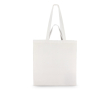 Katoenen tas OEKO-TEX in leuke kleuren met dubbele hengsels 140 g/m² kleur wit