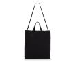 Katoenen tas OEKO-TEX in diverse kleuren met dubbele hengsels 220 g/m² kleur zwart