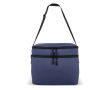 Koeltas met dubbel compartiment en korte handgrepen 12L kleur donkerblauw