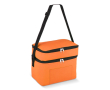 Koeltas met dubbel compartiment en voorvak 12 L kleur oranje