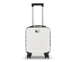 Compacte 14'' cabine-trolley met telefoonhouder in handvat kleur wit