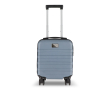 Compacte 14'' cabine-trolley met telefoonhouder in handvat kleur grijs