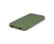 Compacte powerbank van gerecycled plastic 10.000mAh kleur olijfgroen
