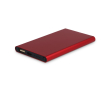 Powerbank van gerecycled aluminium in diverse kleuren 4.000 mAh kleur rood