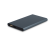 Powerbank van gerecycled aluminium in diverse kleuren 4.000 mAh kleur titanium