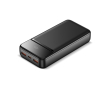 Compacte powerbank met snelladen en LED-display 20.000mAh kleur zwart