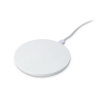 Witte ronde oplader met LED-indicator in de basis 15 W kleur wit