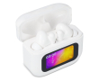 Koptelefoon met ruisonderdrukking in touch-opbergcase kleur wit