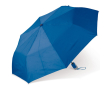 Opvouwbare ergonomische paraplu in kleuren met zwart frame 22'' kleur blauw