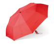 Opvouwbare ergonomische paraplu in kleuren met zwart frame 22'' kleur rood