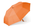 Opvouwbare ergonomische paraplu in kleuren met zwart frame 22'' kleur oranje