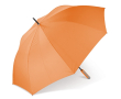 Grote windbestendige paraplu in kleuren met zwart frame 25'' kleur oranje