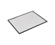 Volledig personaliseerbare deurmat met antislip onderzijde 50x75 cm kleur zwart
