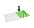 RPET strandhanddoek met sneldrogende technologie 100x180cm kleur limoen groen