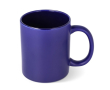 Keramische mok met matte afwerking en glanzend interieur 350 ml kleur donkerblauw
