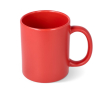 Keramische mok met matte afwerking en glanzend interieur 350 ml kleur rood