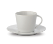 Espresso porseleinen koffiekopje met schotel 160ml kleur wit