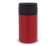 Dubbelwandige thermosfles met opklapbare dop 250ml kleur donkerrood